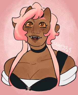 Single bust, Flat Colour, No Background